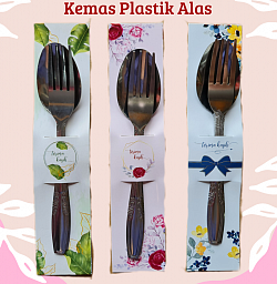 SENDOK GARPU STANLIS KEMAS PLASTIK ALAS Rp 2.800,-