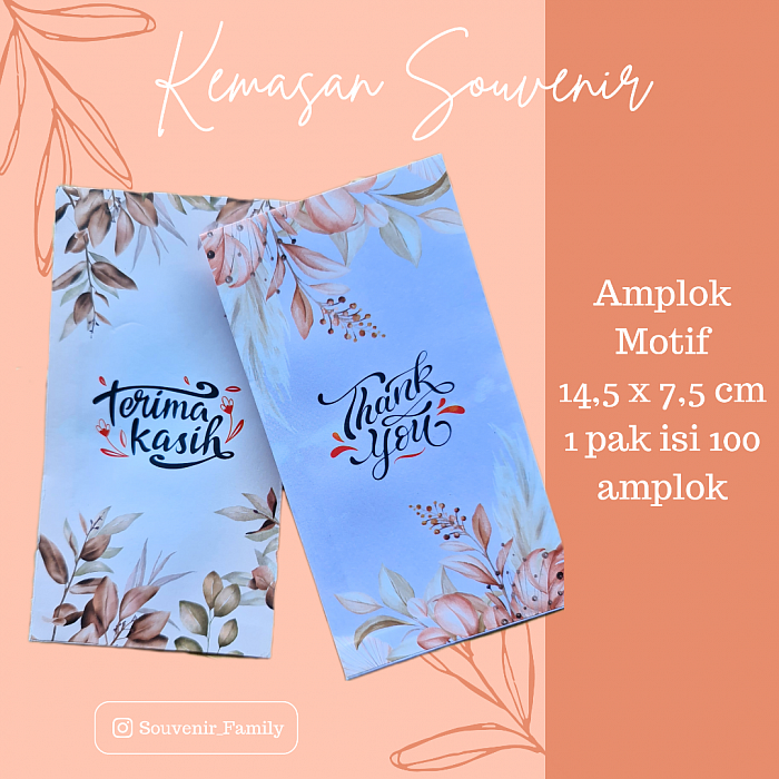 AMPLOK MOTIF Rp 90.000 /100 LEMBAR