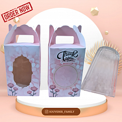 GELAS KACA TINGGI 9 CM KEMAS BOX MOTIF Rp 4.200,-