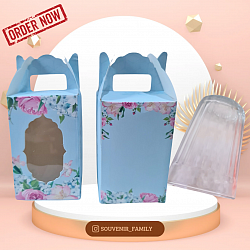 GELAS KACA TINGGI 9 CM KEMAS BOX MOTIF Rp 4.200,-