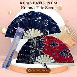 KIPAS BATIK 19 CM KEMAS TILE SERUT Rp 3.300,-