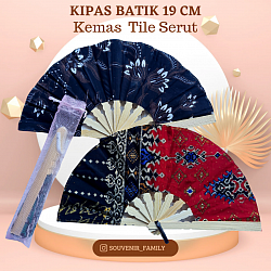 KIPAS BATIK 19 CM KEMAS TILE SERUT Rp 3.500,-
