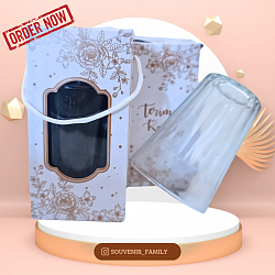 GELAS KACA 9 CM KEMAS BOX TALI Rp 4.000,-