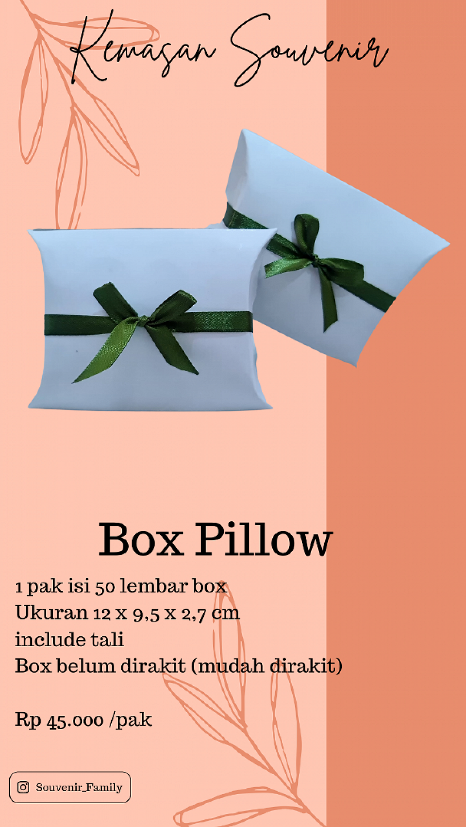 BOX POLLOW Rp 45.000 / 50 box