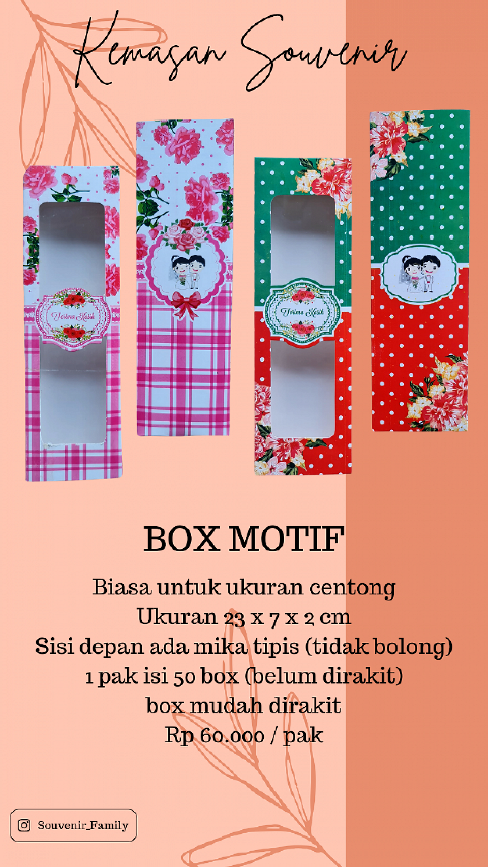 BOX MOTIF Rp 60.000 / 50 BOX