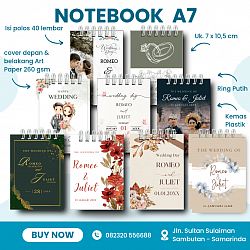 NOTEBOOK A7 KEMAS PLASTIK Rp 2.500,-