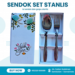 SENDOK GARPU STANLIS KEMAS BOX MOTIF BESAR Rp 4.000,-