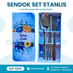 SENDOK GARPU SUMPIT STANLIS KEMAS BOX MOTIF BESAR Rp 5.000,-
