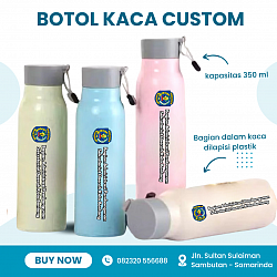 BOTOL KACA POLOS Rp 12.000,-