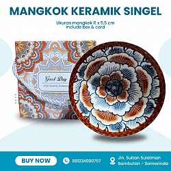 MANGKOK KERAMIK SINGEL BOX Rp 17.000,- /pcs