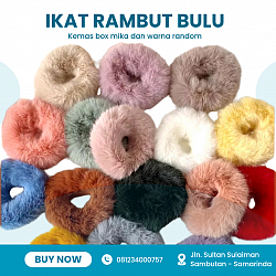 IKAT RAMBUT BULU KEMAS MIKA Rp 2.100