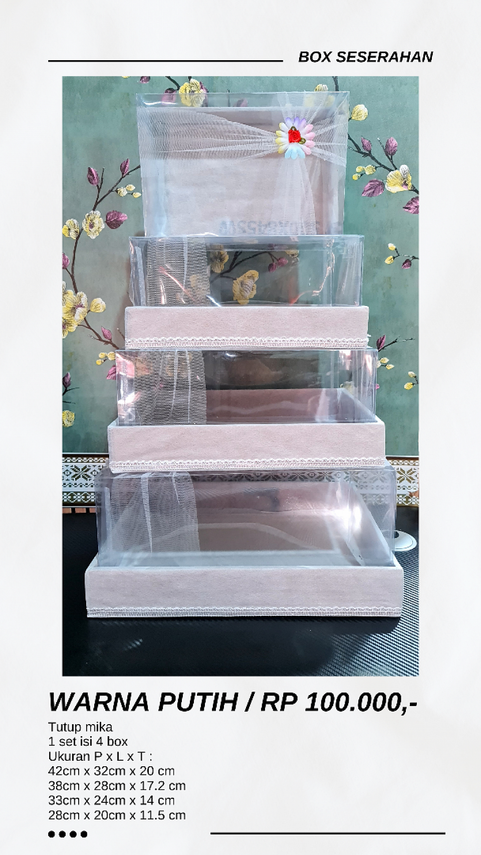 BOX SESERAHAN DIJUAL