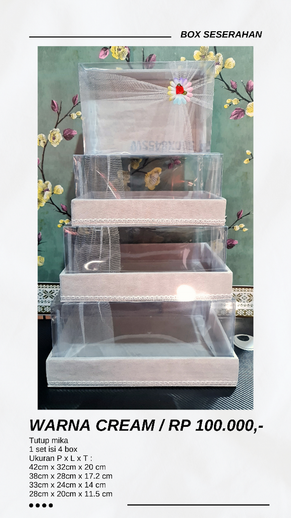 BOX SESERAHAN DIJUAL