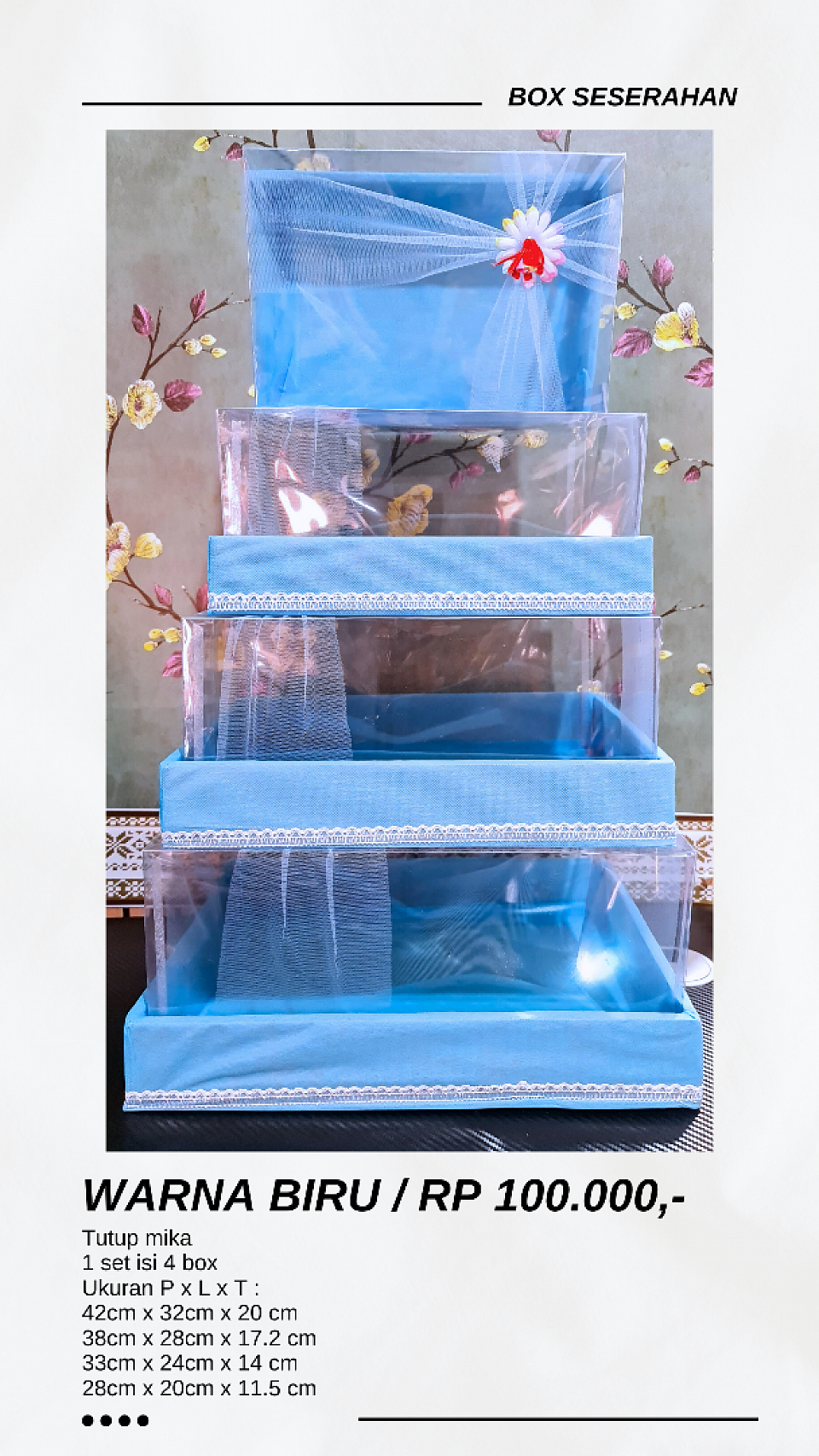 BOX SESERAHAN DIJUAL