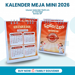 Kalender Meja Mini Rp 4.000 /pcs