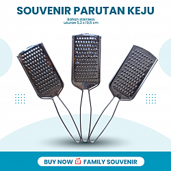 Parutan keju stainless kemas plastik Rp 2.600,-