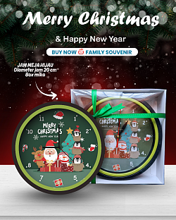 JAM MEJA HIJAU 20 CM Rp 50.000,-