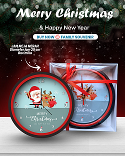 JAM MEJA MERAH 20 CM Rp 50.000,-
