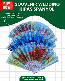 KIPAS SPANYOL PUTIH KEMAS PLASTIK Rp 6.000,-